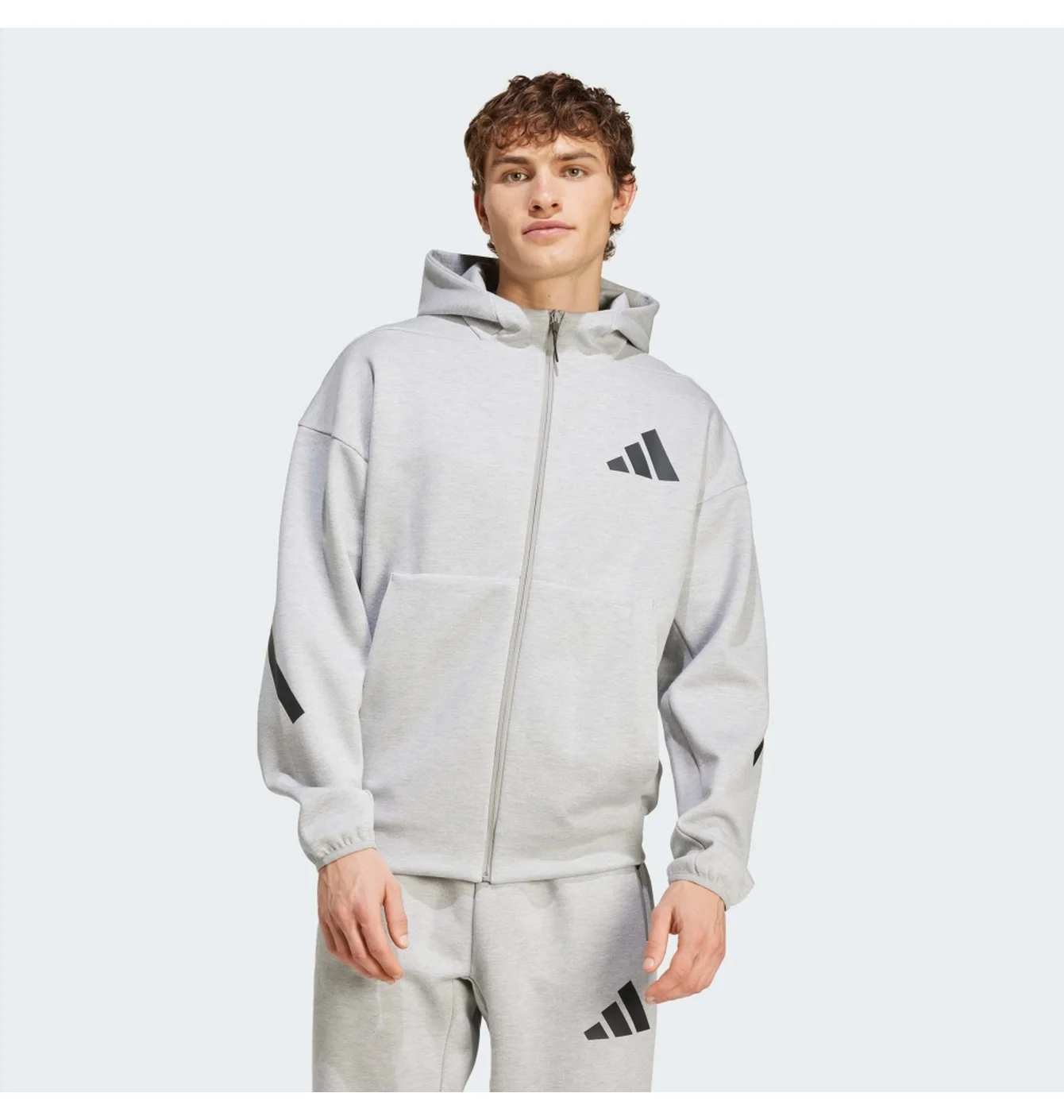 Куртка чоловіча Adidas Z.N.E. Full-Zip Hooded Track Jacket White JF2450