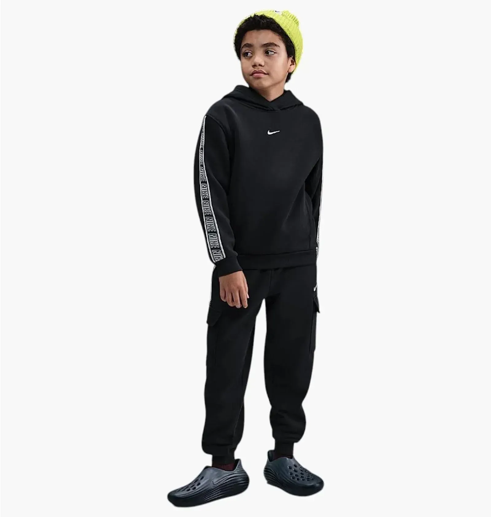 Спортивний костюм дитячий Nike Sportswear Club Fleece Older Kids Black (HQ9321-010__HQ9323-010)