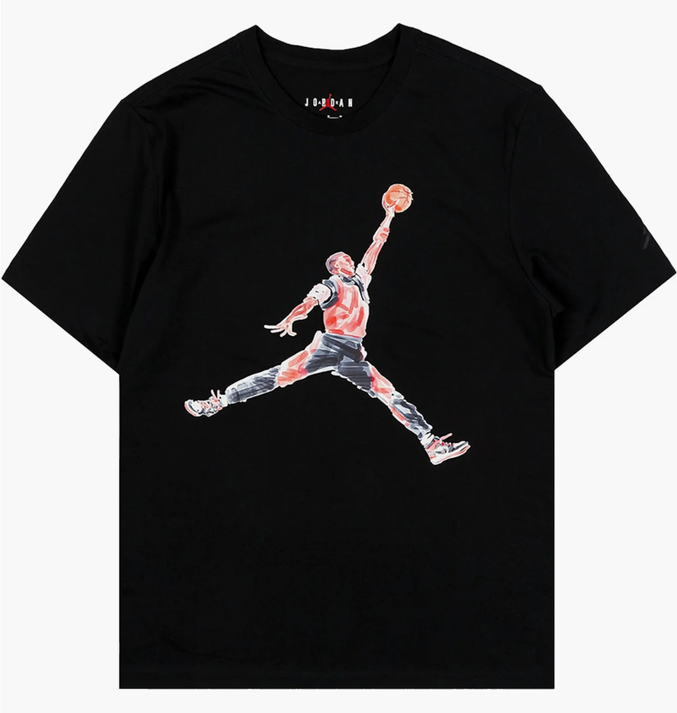 Футболка чоловіча Air Jordan Jumpman Watercolor Short Sleeve Shirt Black FN5980-010
