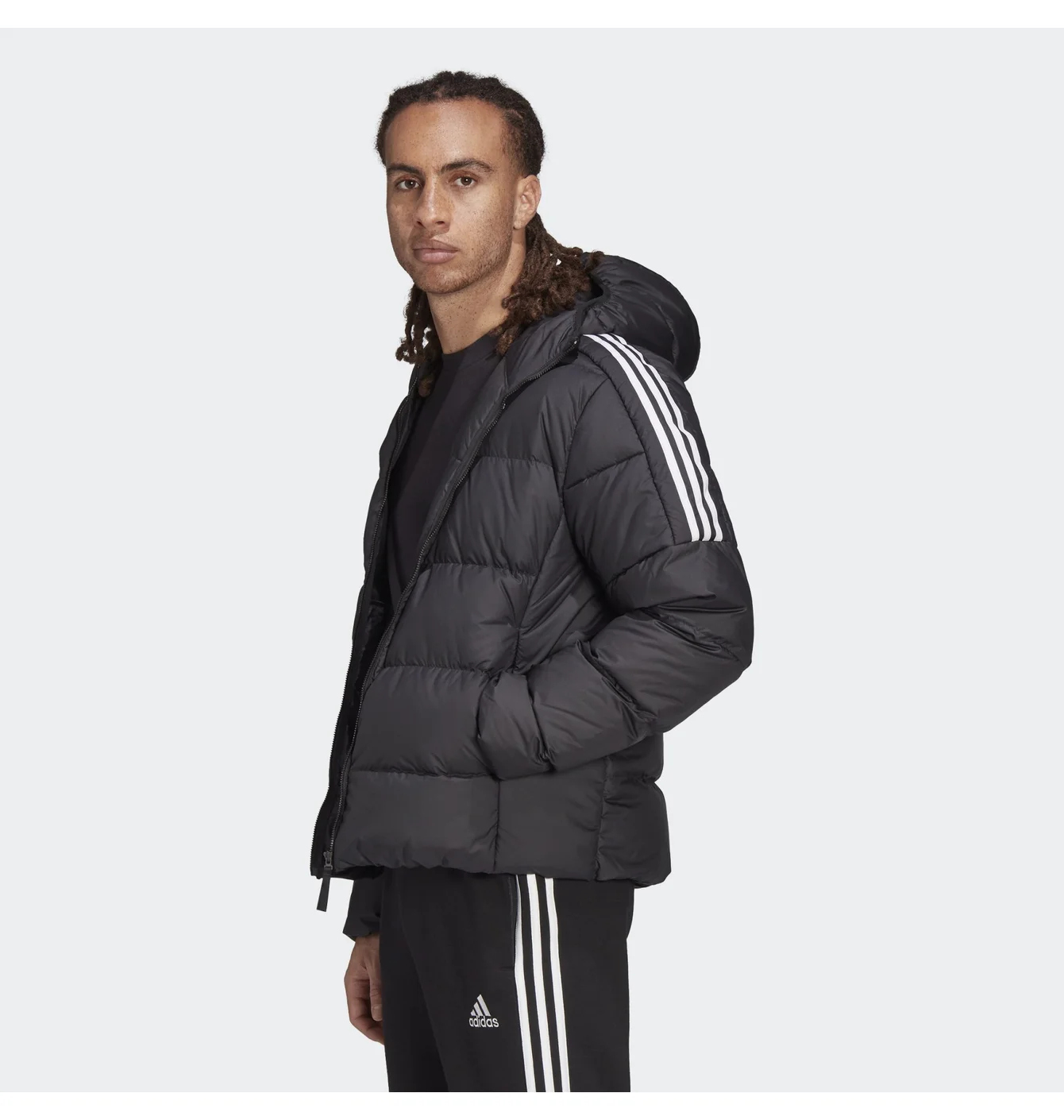 Пуховик чоловічий Adidas Essentials Midweight Black Gt9141