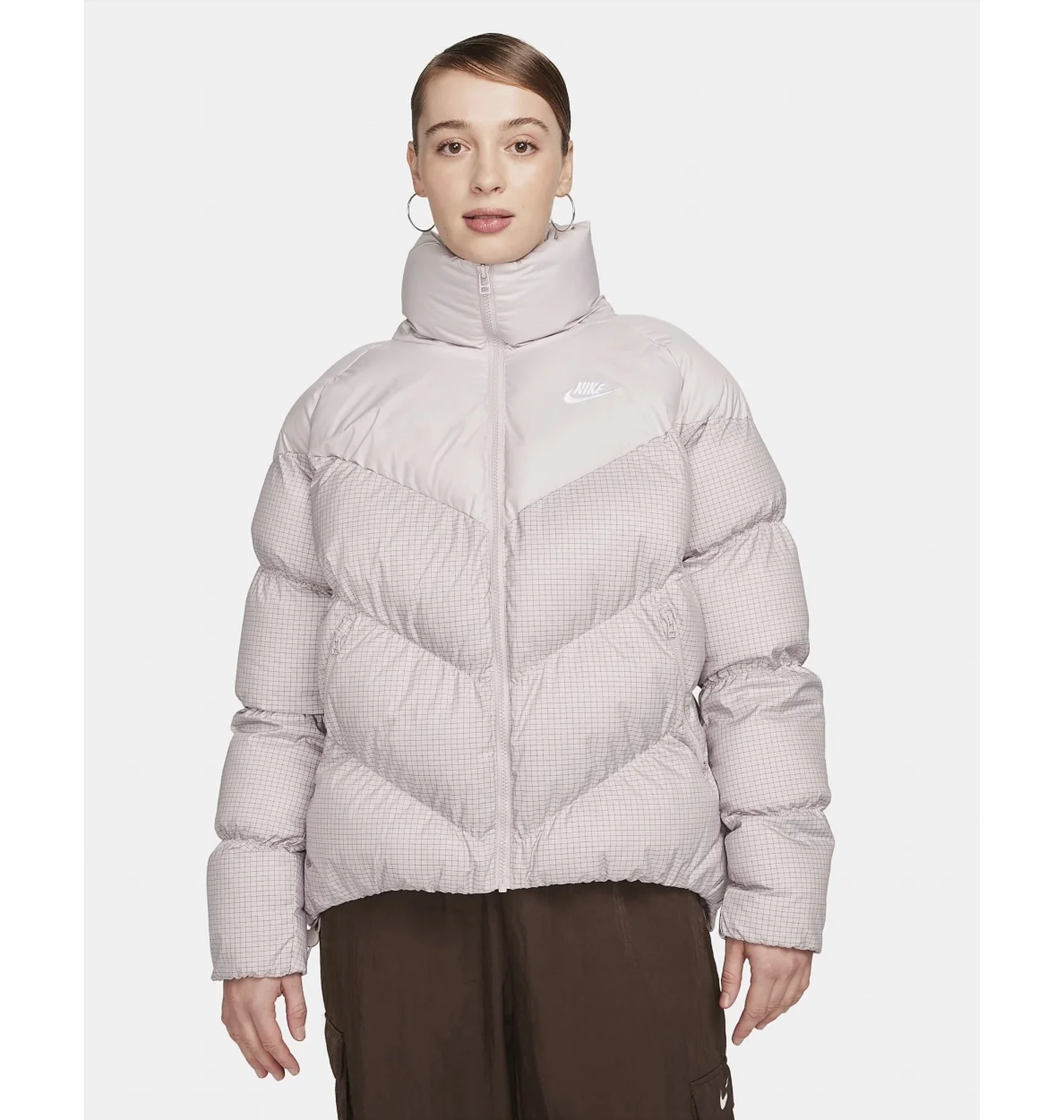Пуховик жіночий Nike Sportswear Windpuffer Therma-Fit Loose Puffer Jacket White FB8788-019