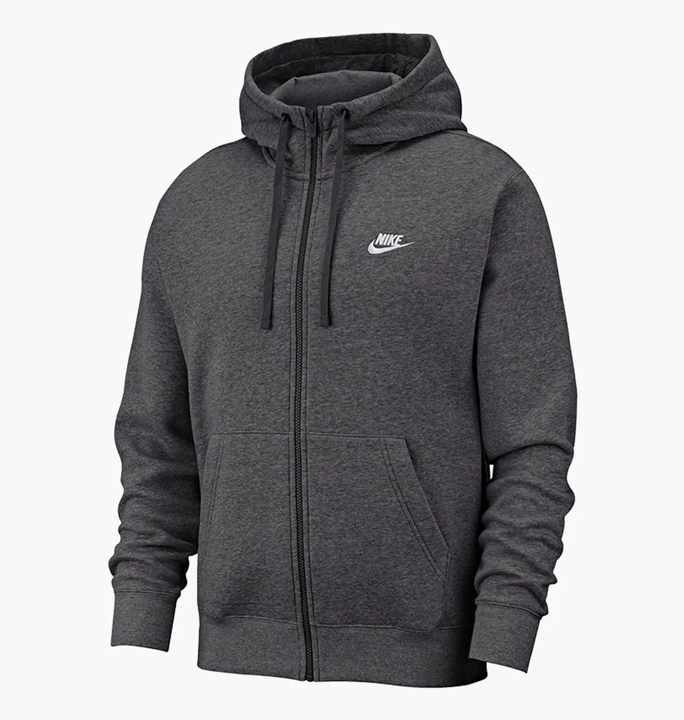 Толстовка чоловіча Nike M Nsw Club Hoodie Fz Bb Grey BV2645-071