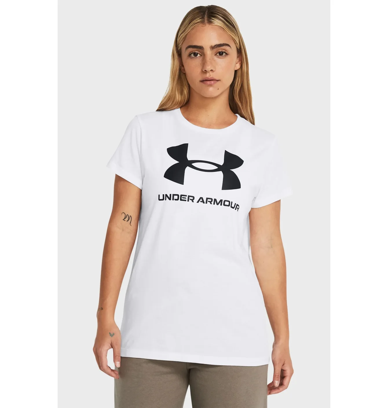 Футболка жіноча Under Armour Sportstyle Logo White 1356305-111