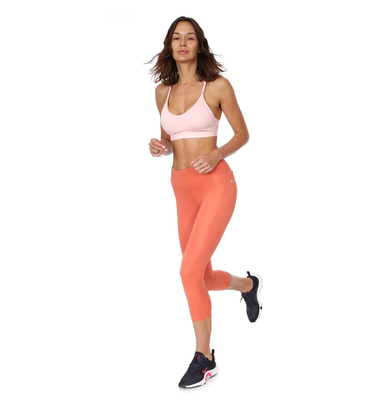 Легінси жіночі Nike Dri Fit Fast Crop Orange CZ9238-827