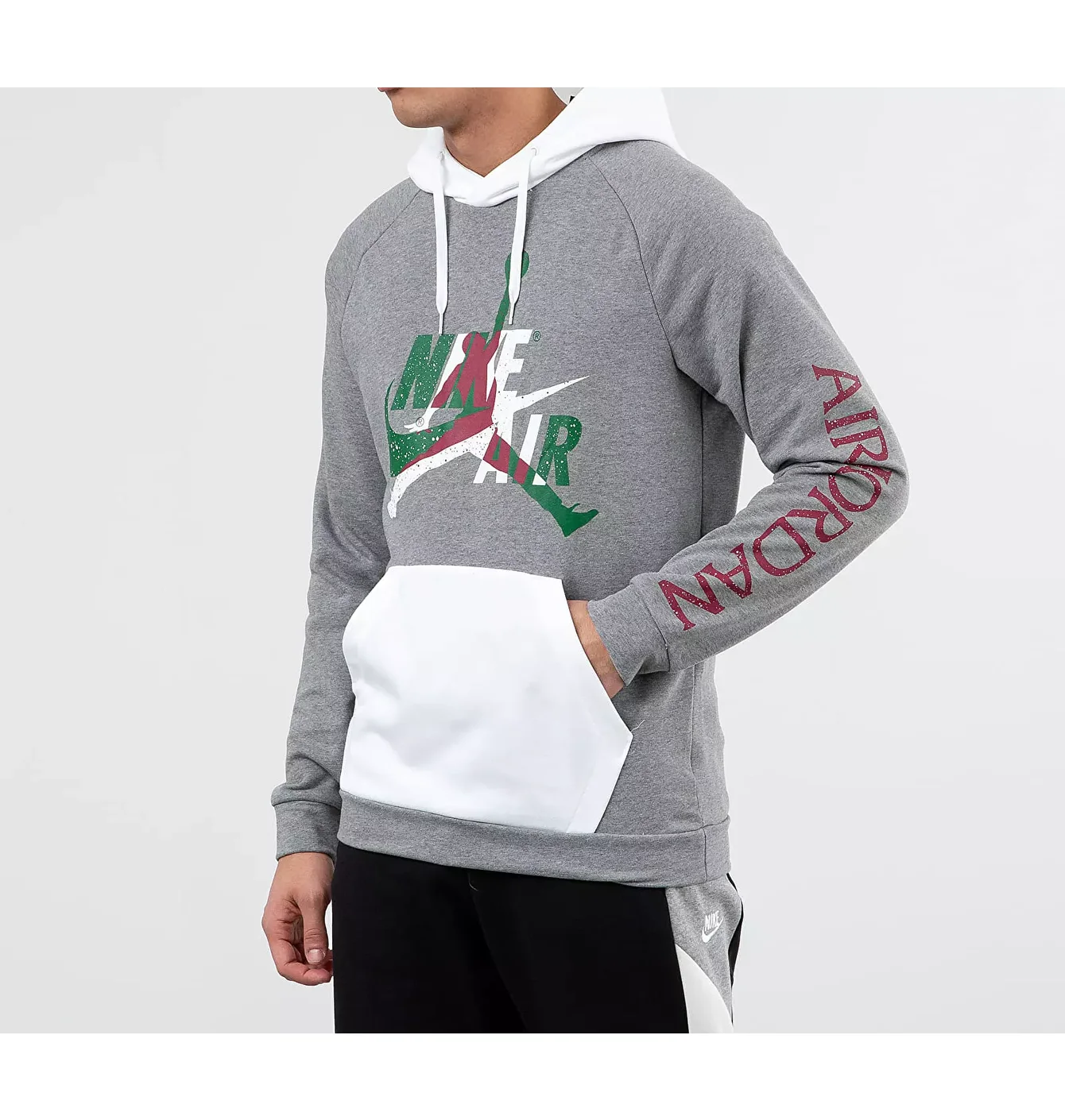 Худі чоловіче Air Jordan Jumpman Classics Fleece Hoodie Grey CK2852-093
