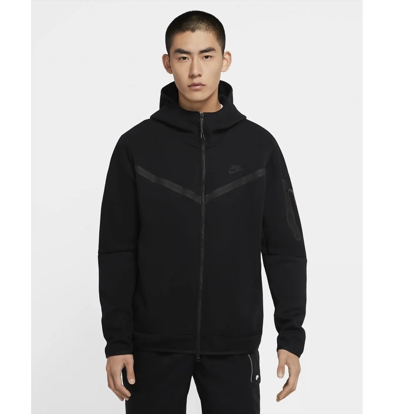 Толстовка чоловіча Nike Tech Fleece Black CU4489-010