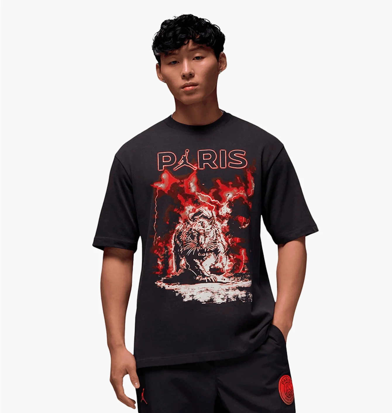 Футболка чоловіча Air Jordan Psg Stmt Ss Gfx Black FV7734-045