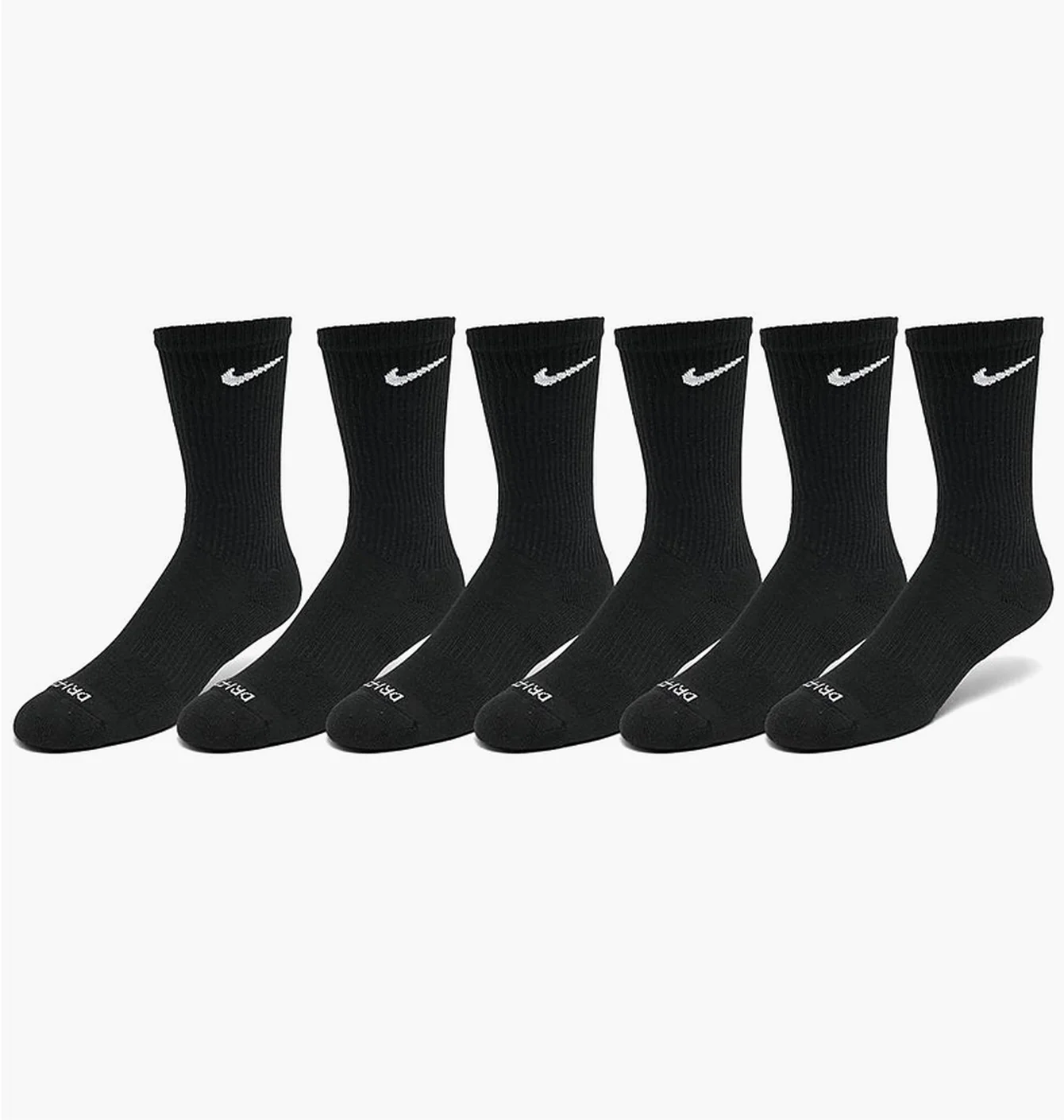 Шкарпетки унісекс Nike Ed Pls Csh Crew Black (6 пар) SX6897-010
