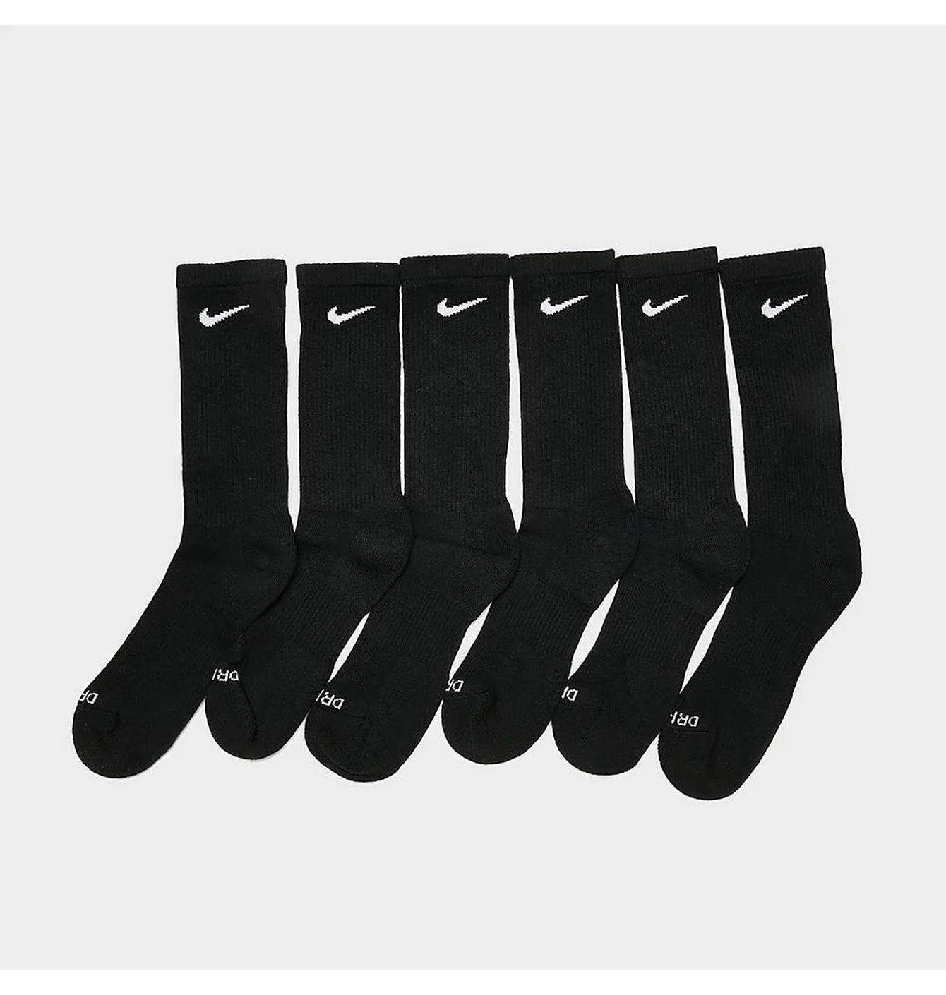 Шкарпетки унісекс Nike Ed Pls Csh Crew Black (6 пар) SX6897-010
