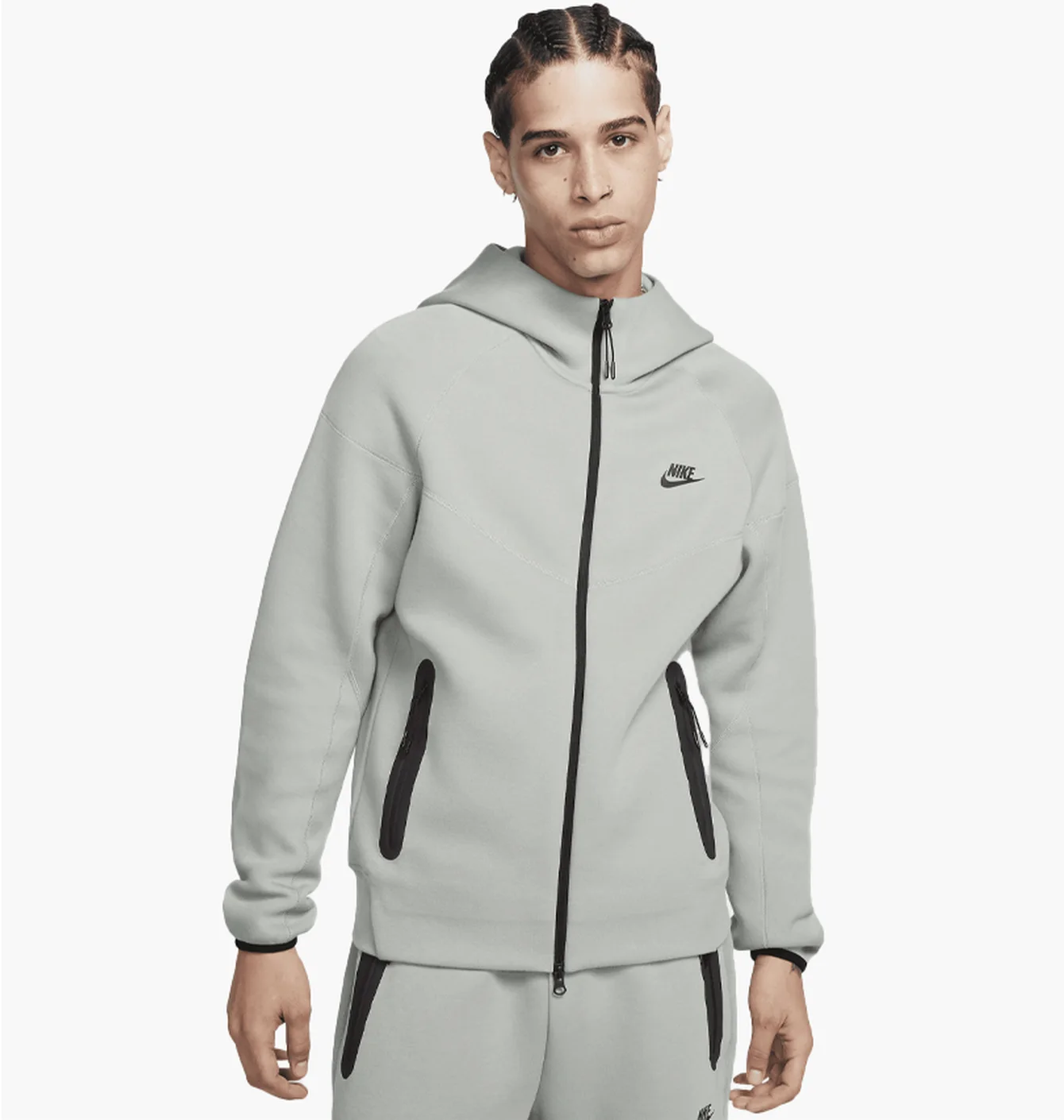 Толстовка чоловіча Nike Tech Fleece Fz Wr Grey FB7921-330