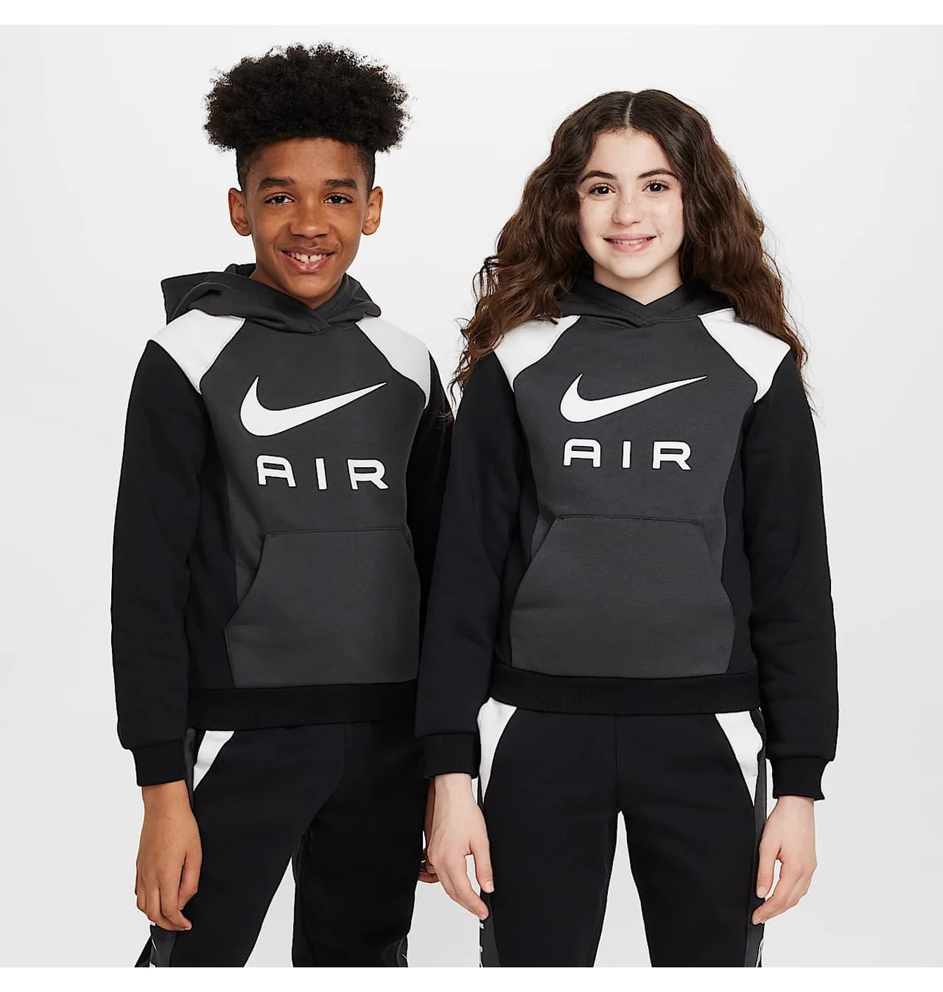 Худі дитяче Nike Air Po Black/Grey FZ4955-060
