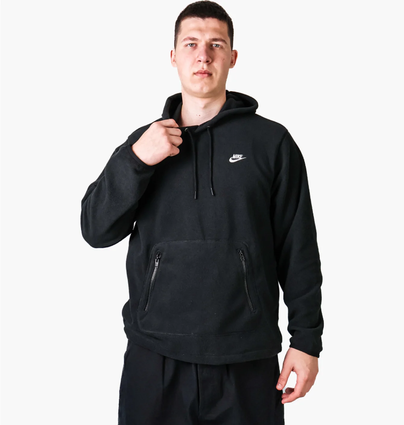 Худі чоловіче Nike Club Winterized Hoodie Black FZ0660-010
