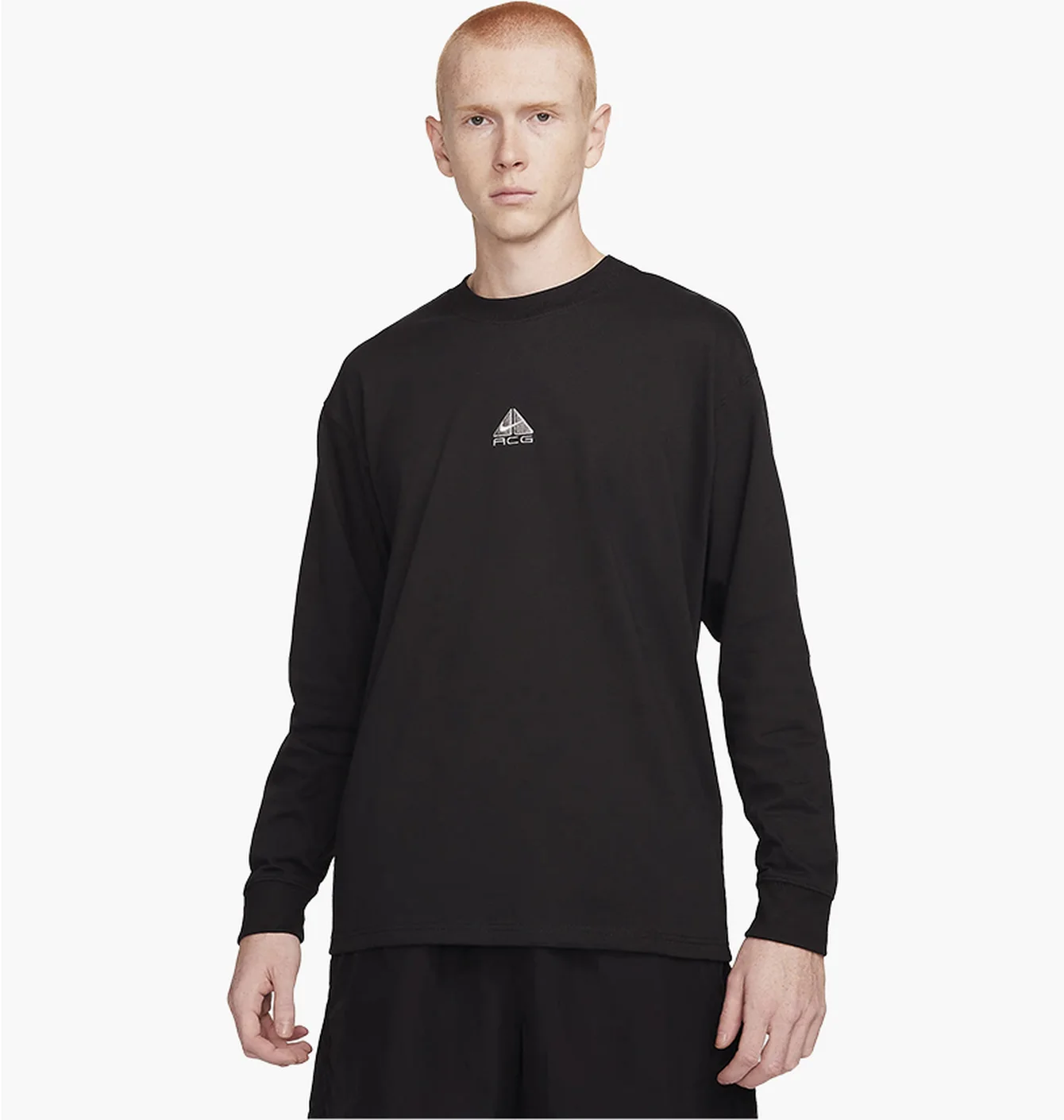 Лонгслів чоловічий Nike Acg Lungs Long-Sleeve T-Shirt Black DR7753-011