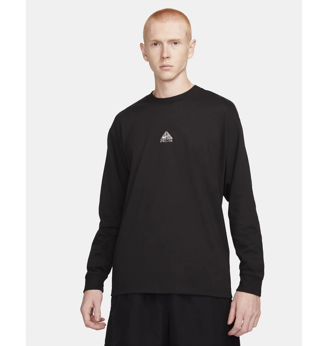 Лонгслів чоловічий Nike Acg Lungs Long-Sleeve T-Shirt Black DR7753-011