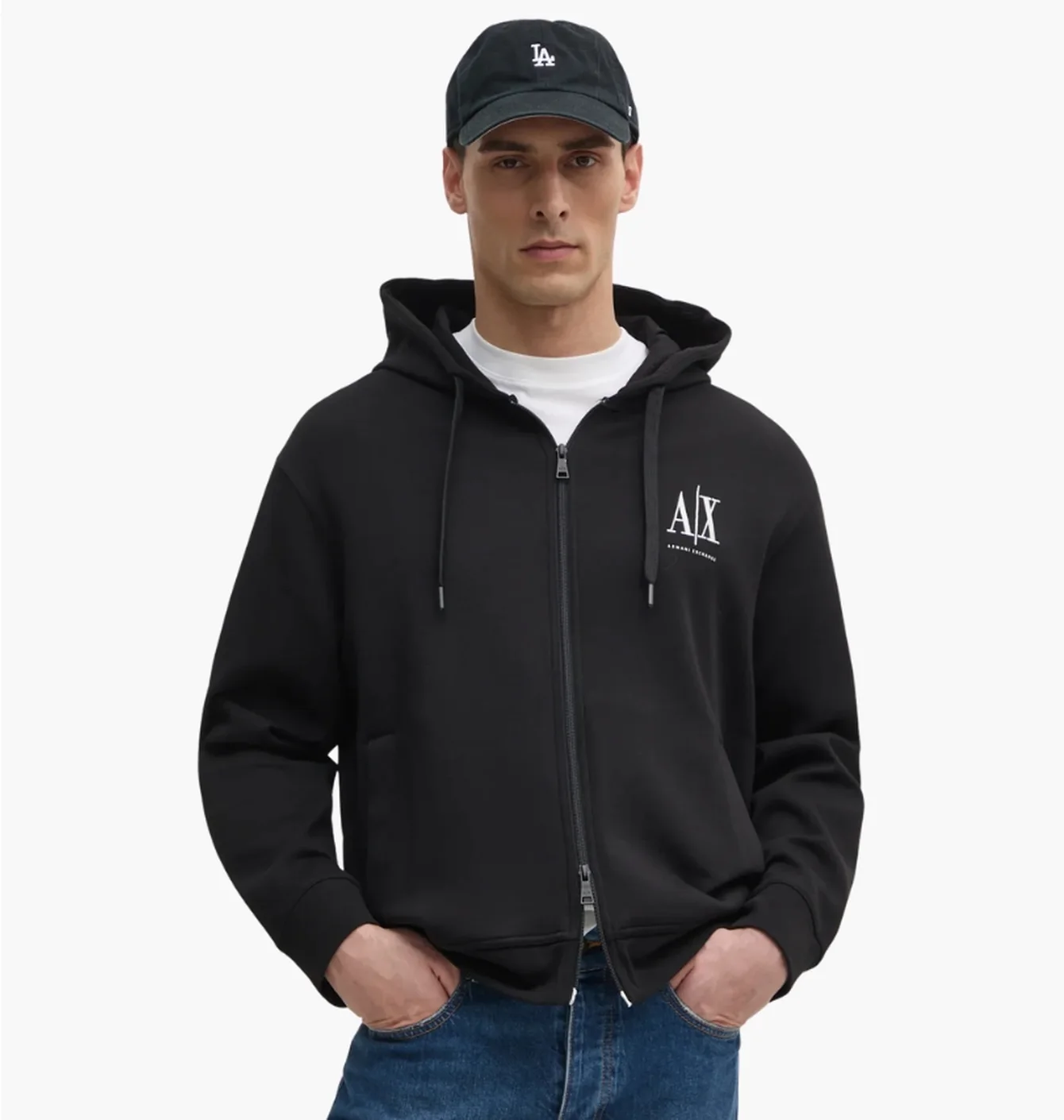 Толстовка чоловіча Armani Exchange Felpa Black XM000371-AF10818
