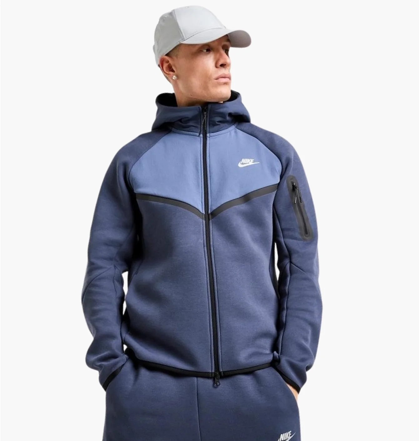 Толстовка чоловіча Nike Tech Fleece Blue IH4302-437