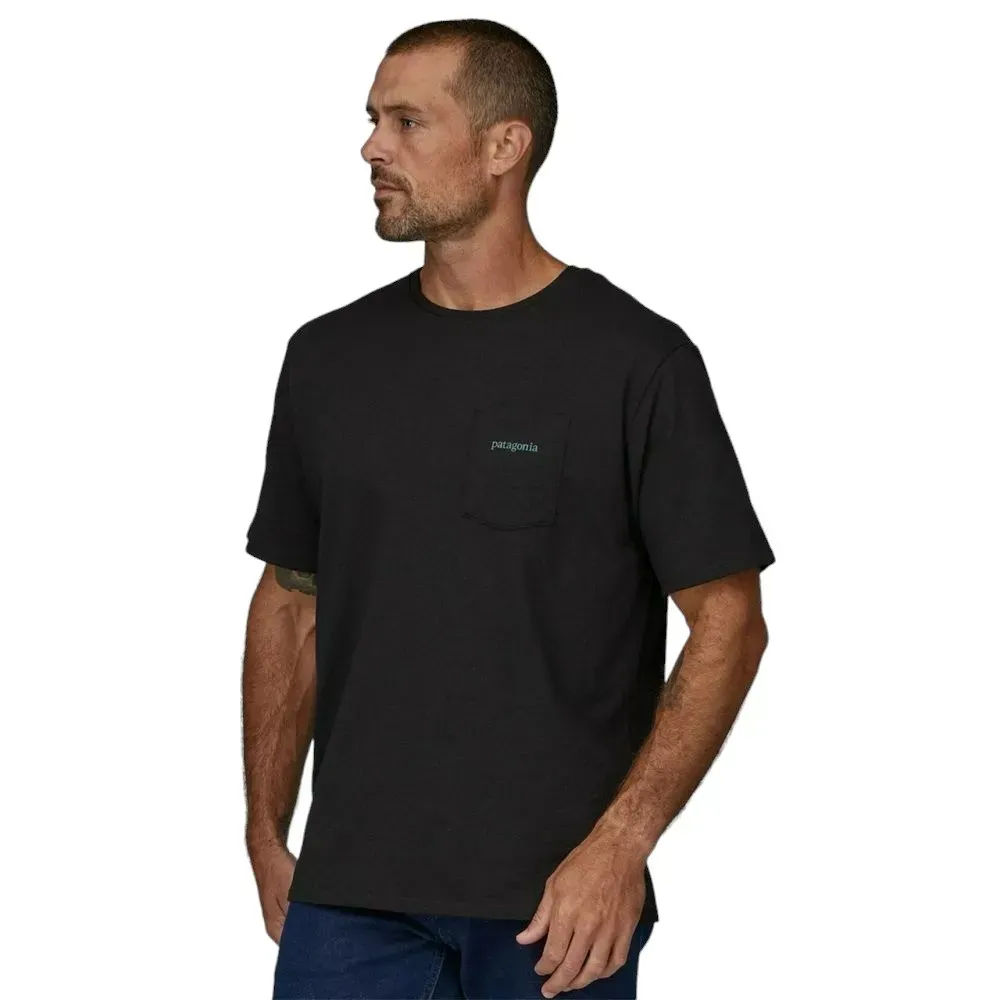 Футболка чоловіча Patagonia Men's Line Logo Ridge Pocket Responsibili-Tee (INBK38511)