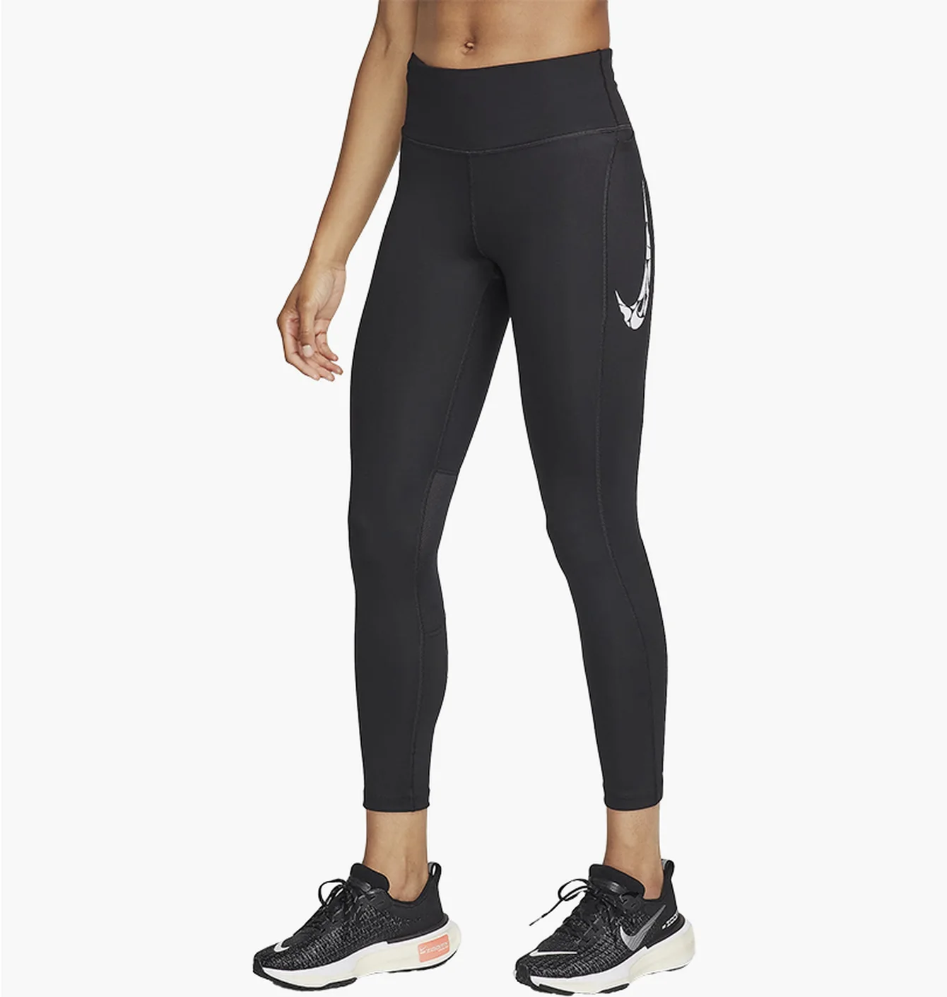 Легінси жіночі Nike Fast Mid-Rise 7/8 Running Leggings With Pockets Black FN3268-010