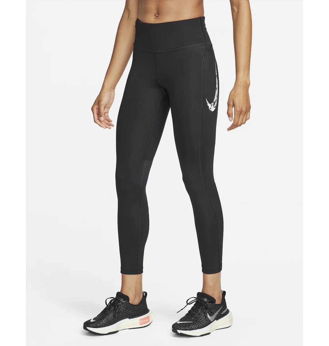 Легінси жіночі Nike Fast Mid-Rise 7/8 Running Leggings With Pockets Black FN3268-010