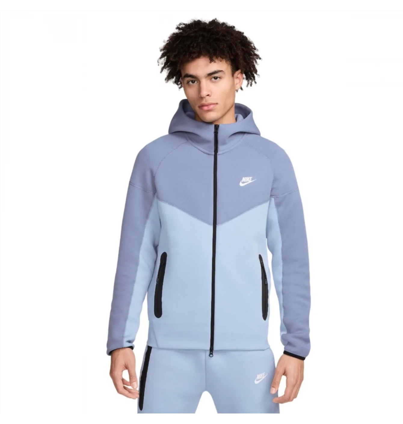 Толстовка чоловіча Nike Tch Flc Fz Wr Hoodie Grey FB7921-440