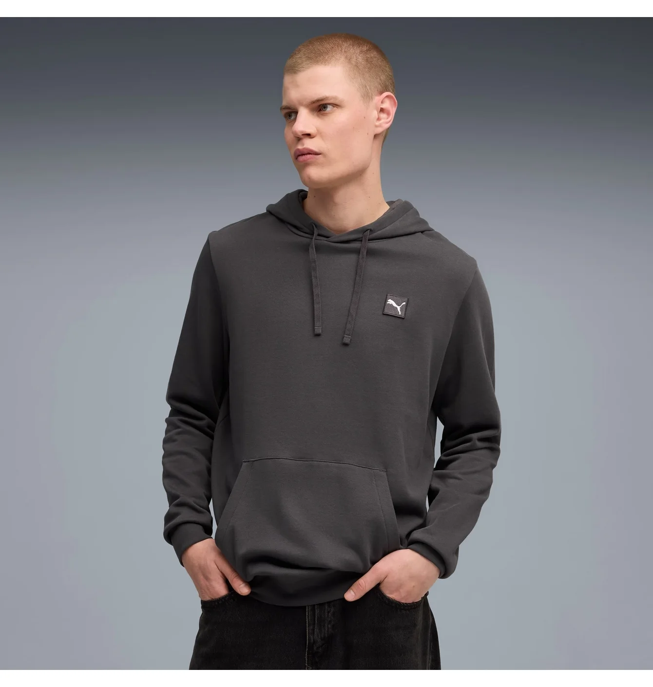 Худі чоловіче Puma Ess Elevated Hoodie Grey 688254-44
