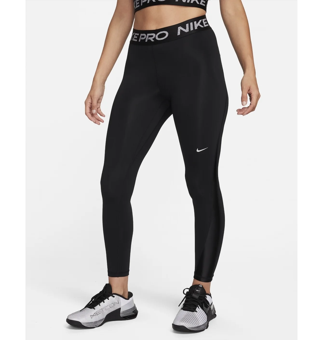 Легінси жіночі Nike Pro Mid-Rise 7/8 Leggings Black FB5700-010