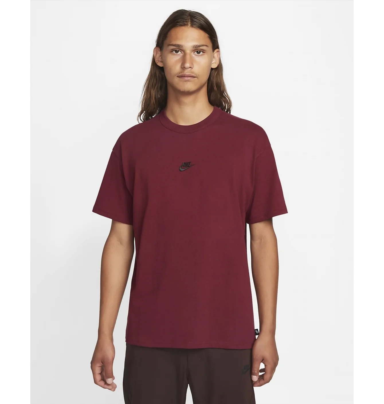 Футболка чоловіча Nike Tee Shirt Premium Essentials Bordo DO7392-638