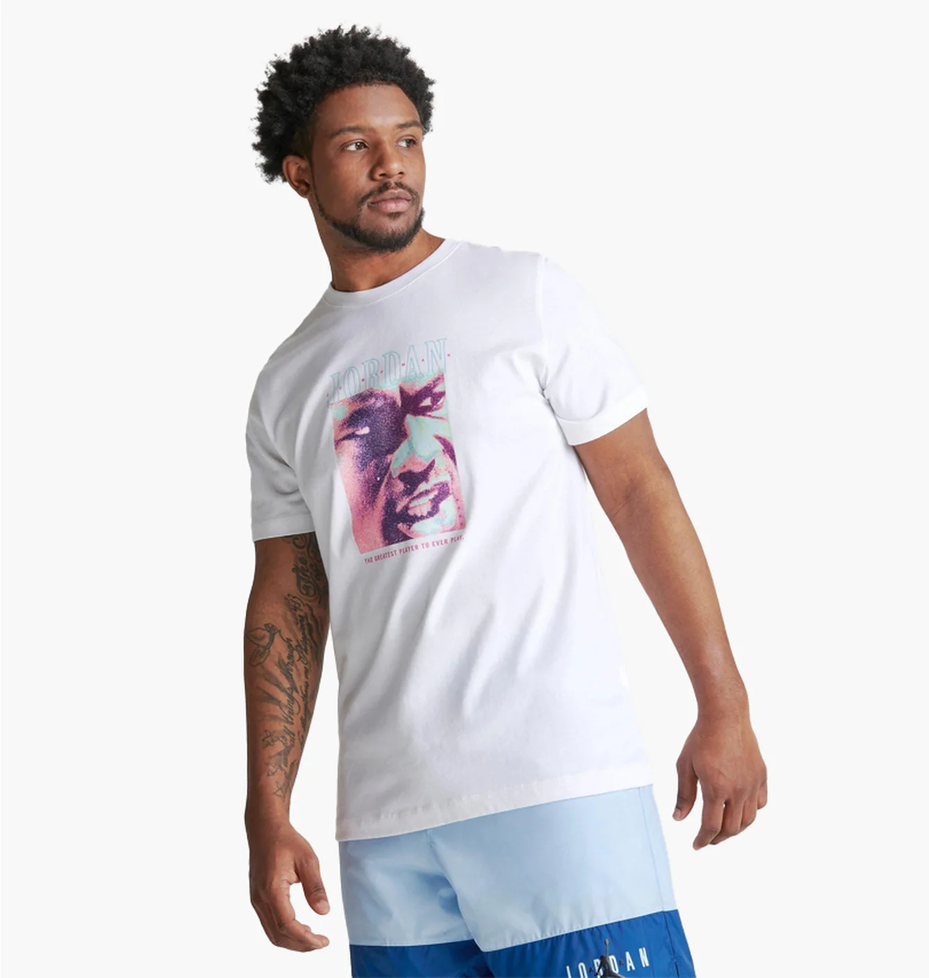 Футболка чоловіча Air Jordan Jumpman Greatest Ever Graphic T-Shirt White DX9595-100