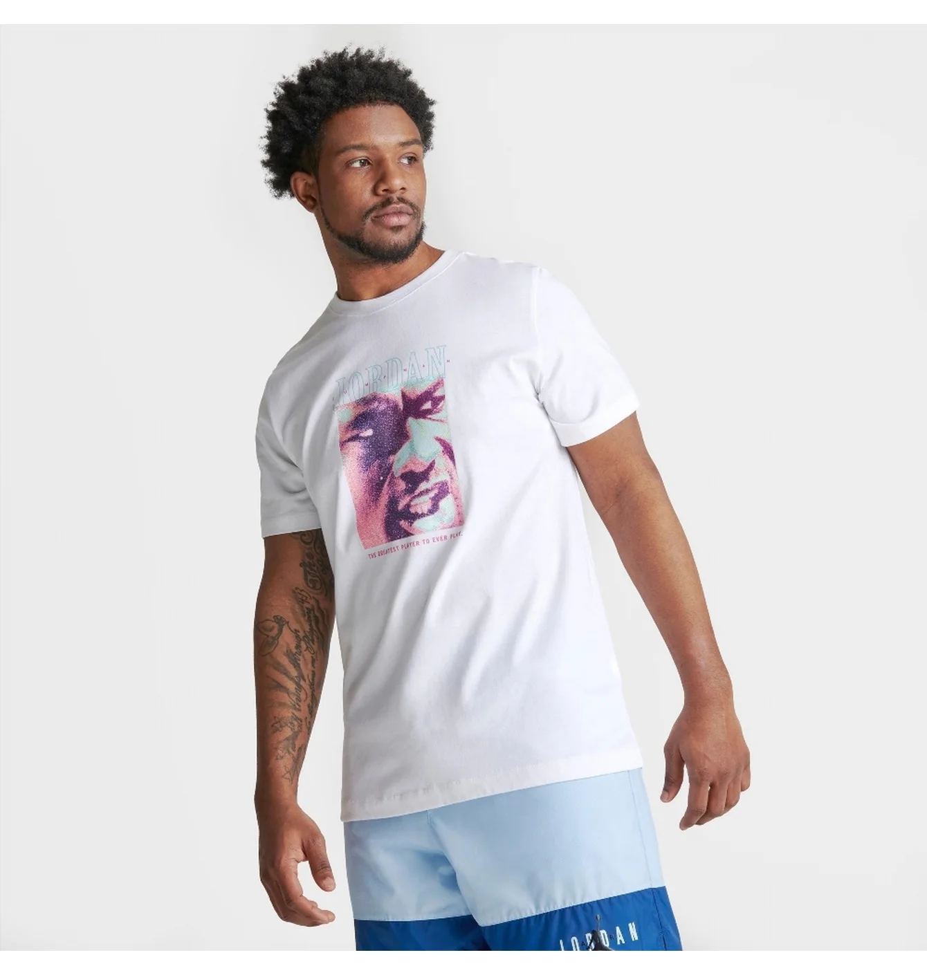 Футболка чоловіча Air Jordan Jumpman Greatest Ever Graphic T-Shirt White DX9595-100