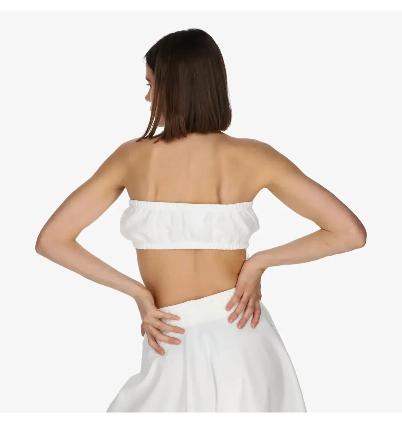 Топ жіночий Nike Air Pique Bandeau Top White DM6460-100