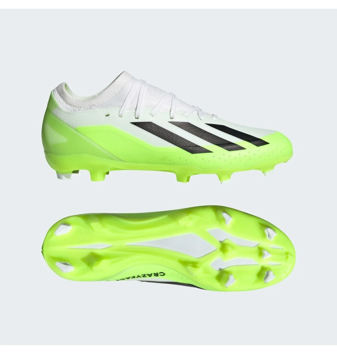 Бутси чоловічі Adidas X Crazyfast.3 Firm Ground Cleats White/Green HQ4534