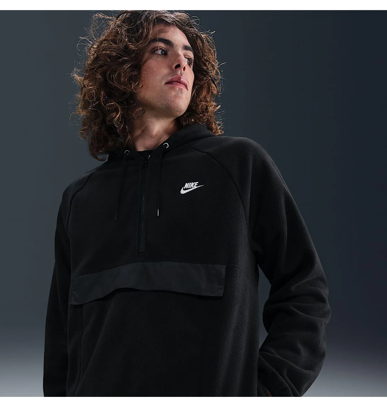 Толстовка чоловіча Nike Nk Club Winter Top Black HV1439-010
