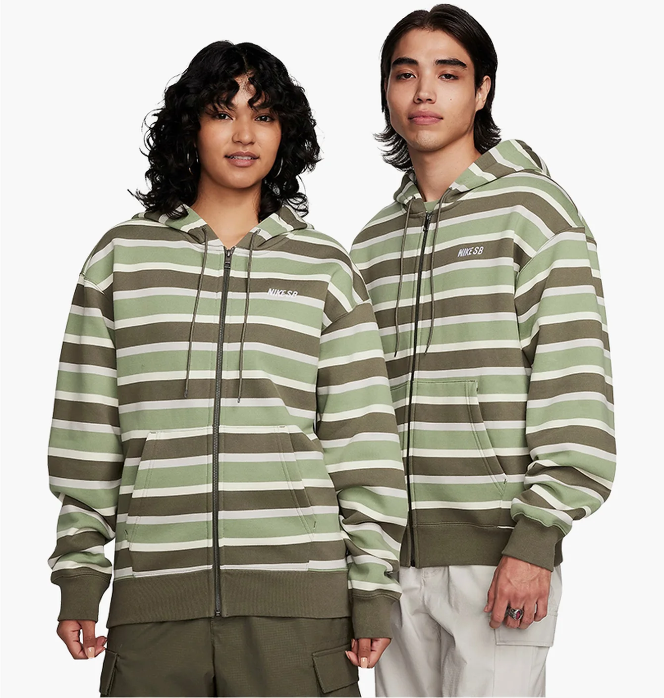 Толстовка унісекс Nike Sb Full-Zip Fleece Skate Hoodie Olive FN2512-113