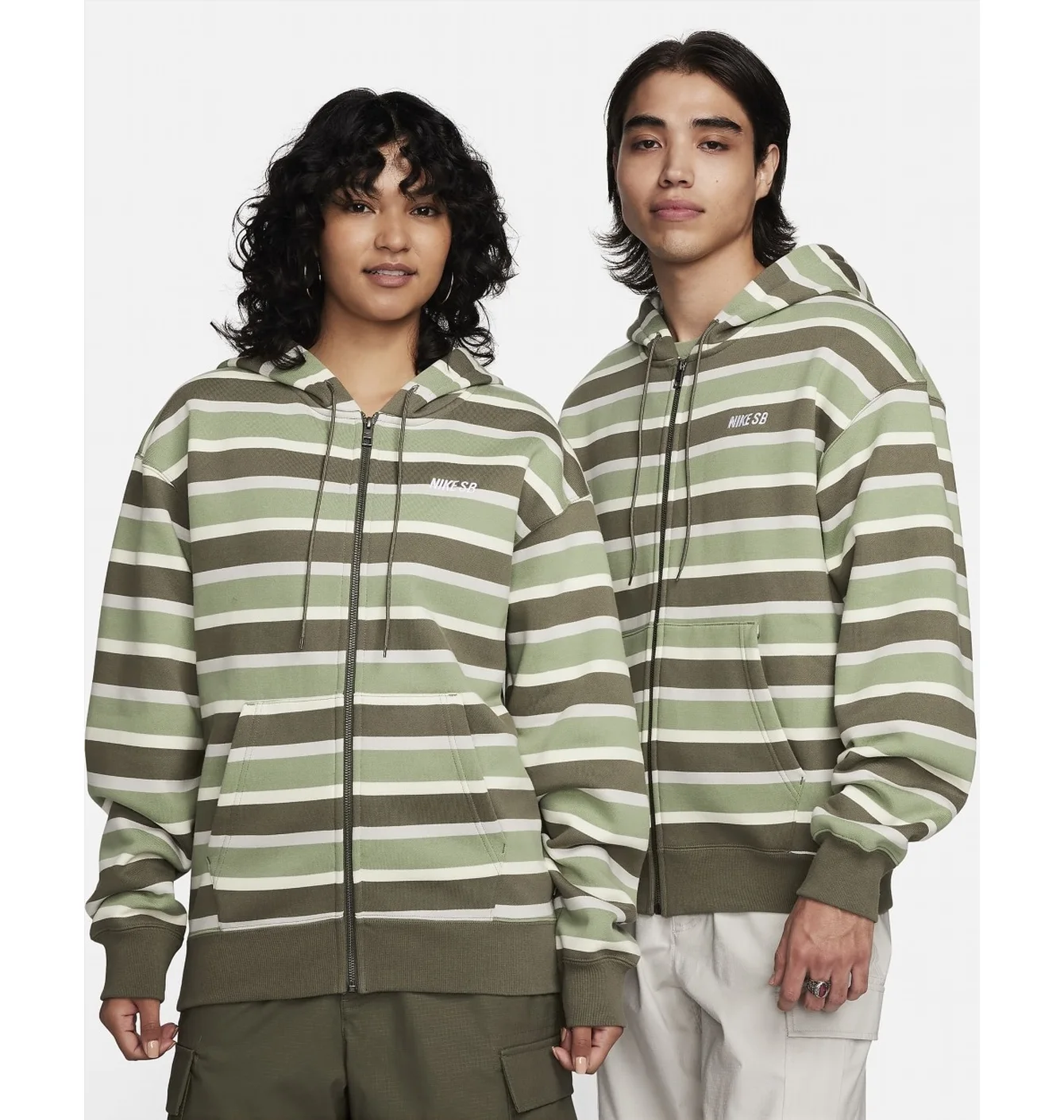 Толстовка унісекс Nike Sb Full-Zip Fleece Skate Hoodie Olive FN2512-113