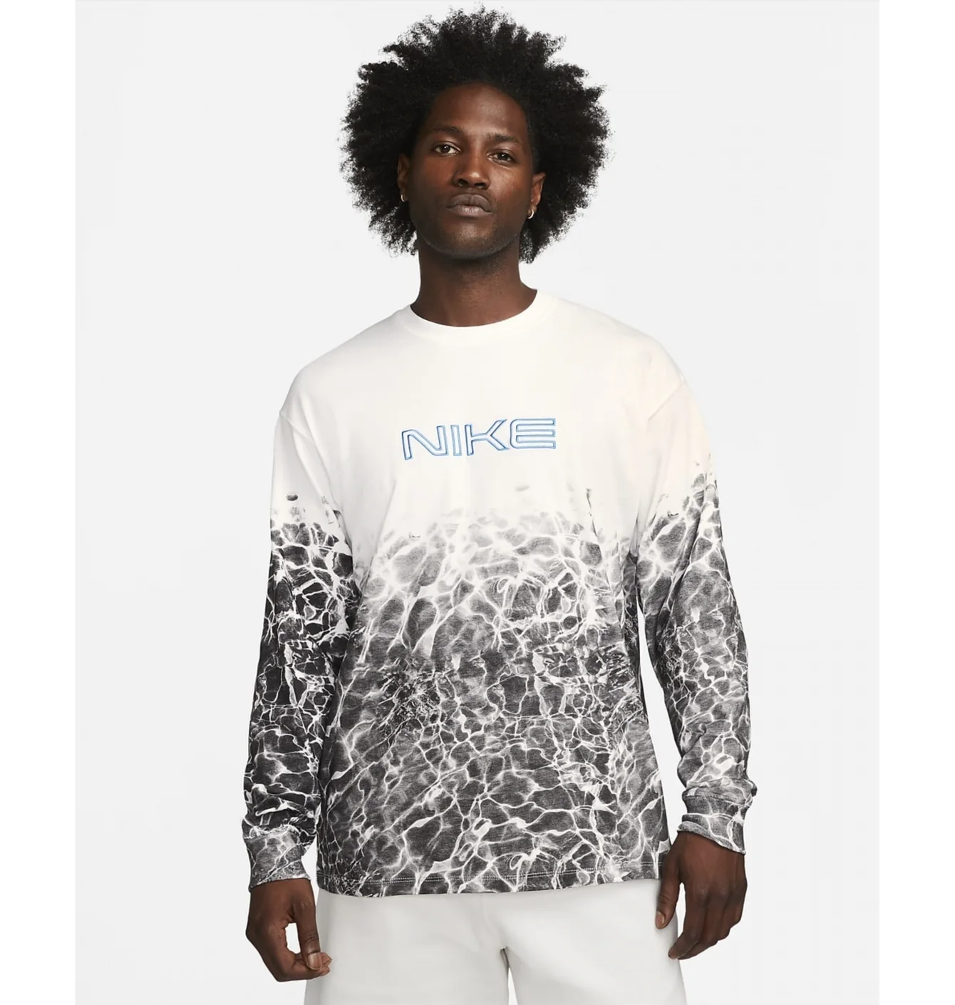Світшот унісекс Nike Kukini Long-Sleeve Tee White/Grey FB3030-100