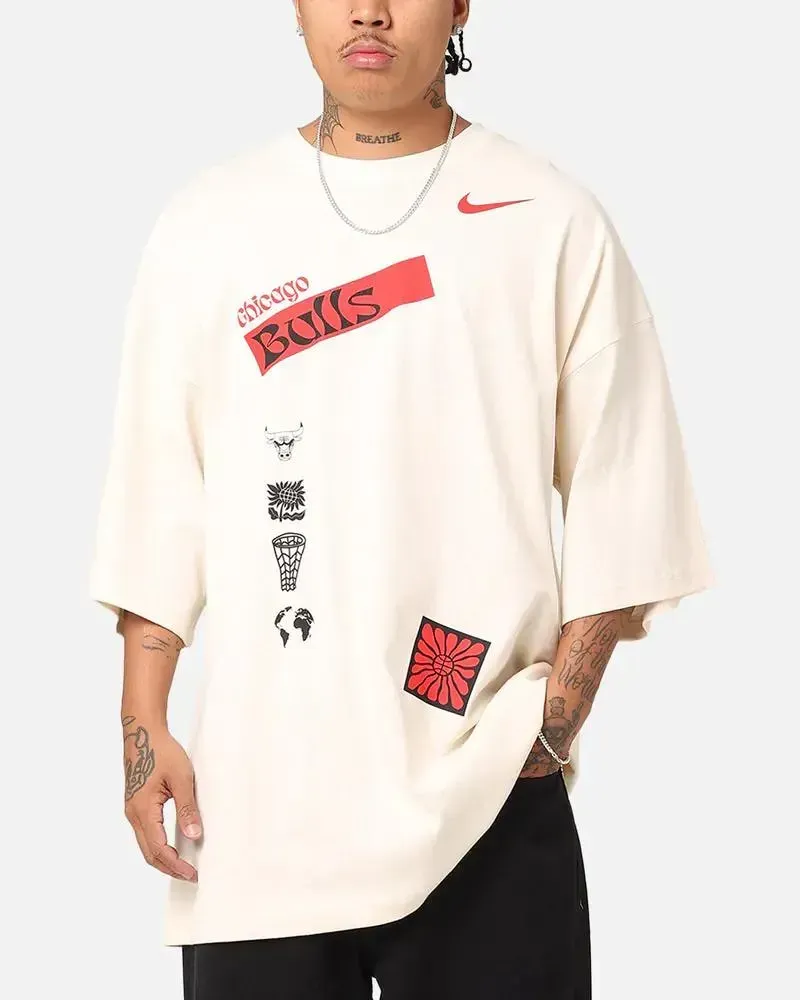 Футболка чоловіча Nike Nba Chicago Bulls Courtside White (FV9255-901)