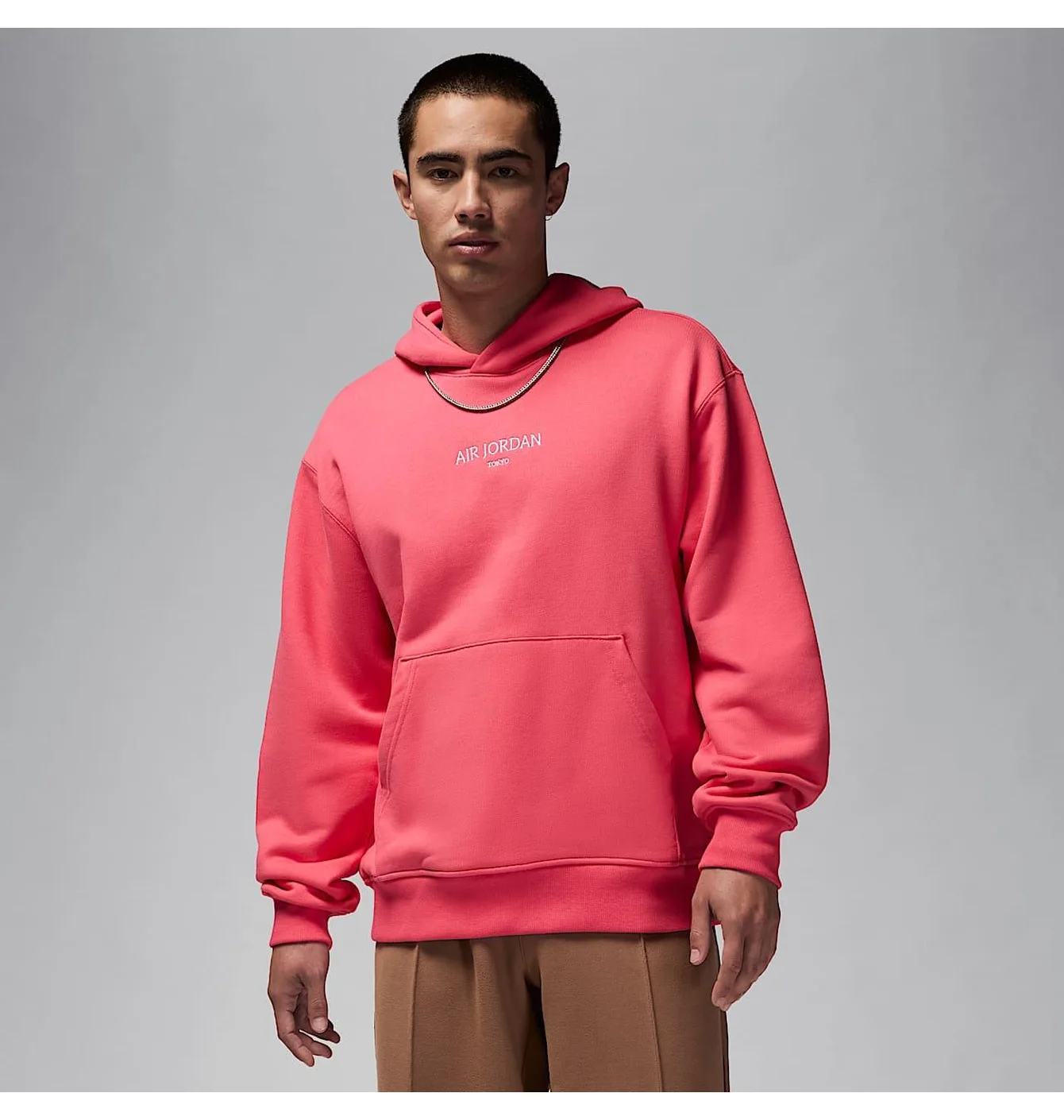 Худі чоловіче Air Jordan Wordmark Tokyo Fleece Pink FZ1172-629