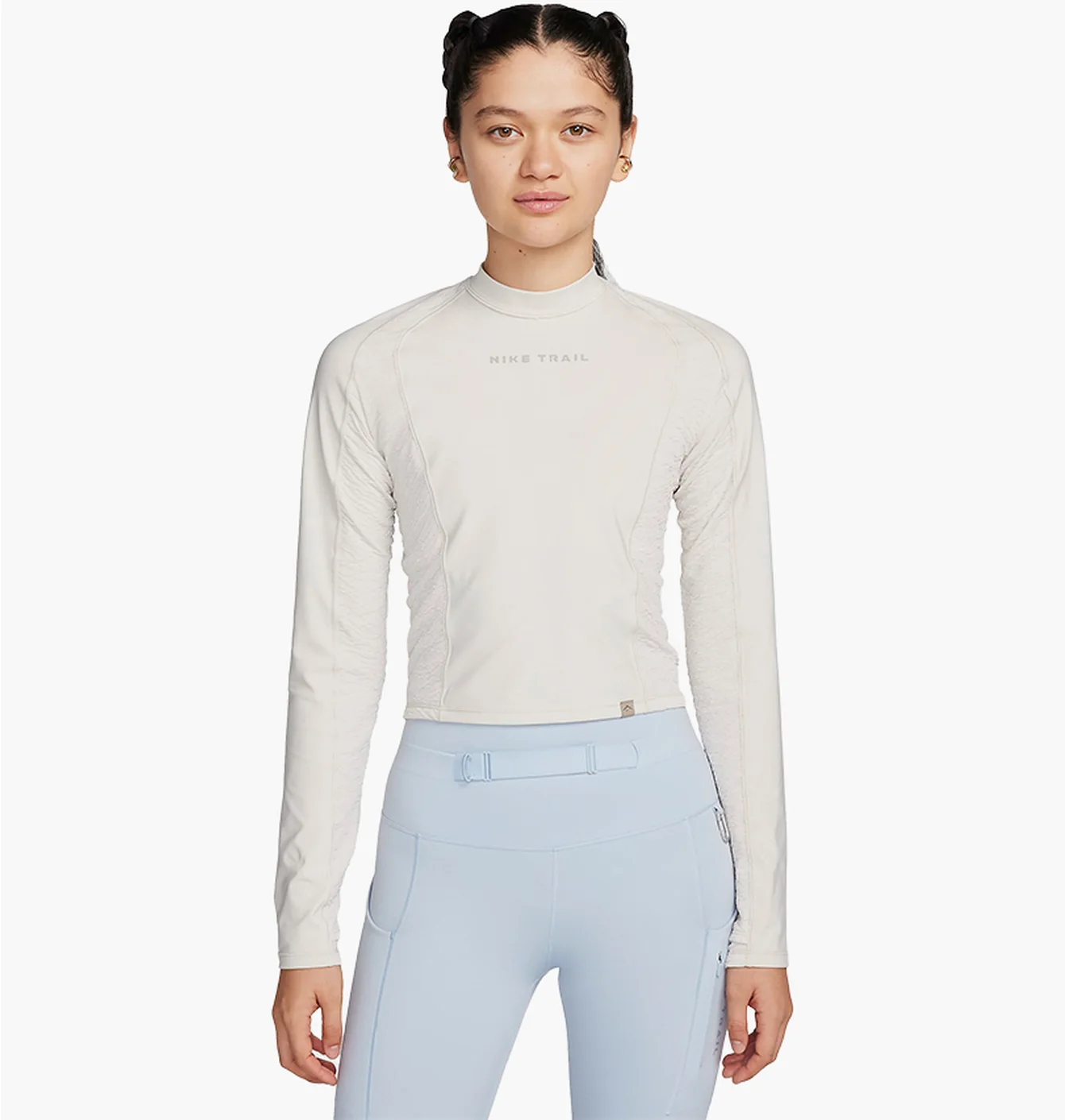 Лонгслів жіночий Nike Dri-Fit Trail Beige FN4706-104