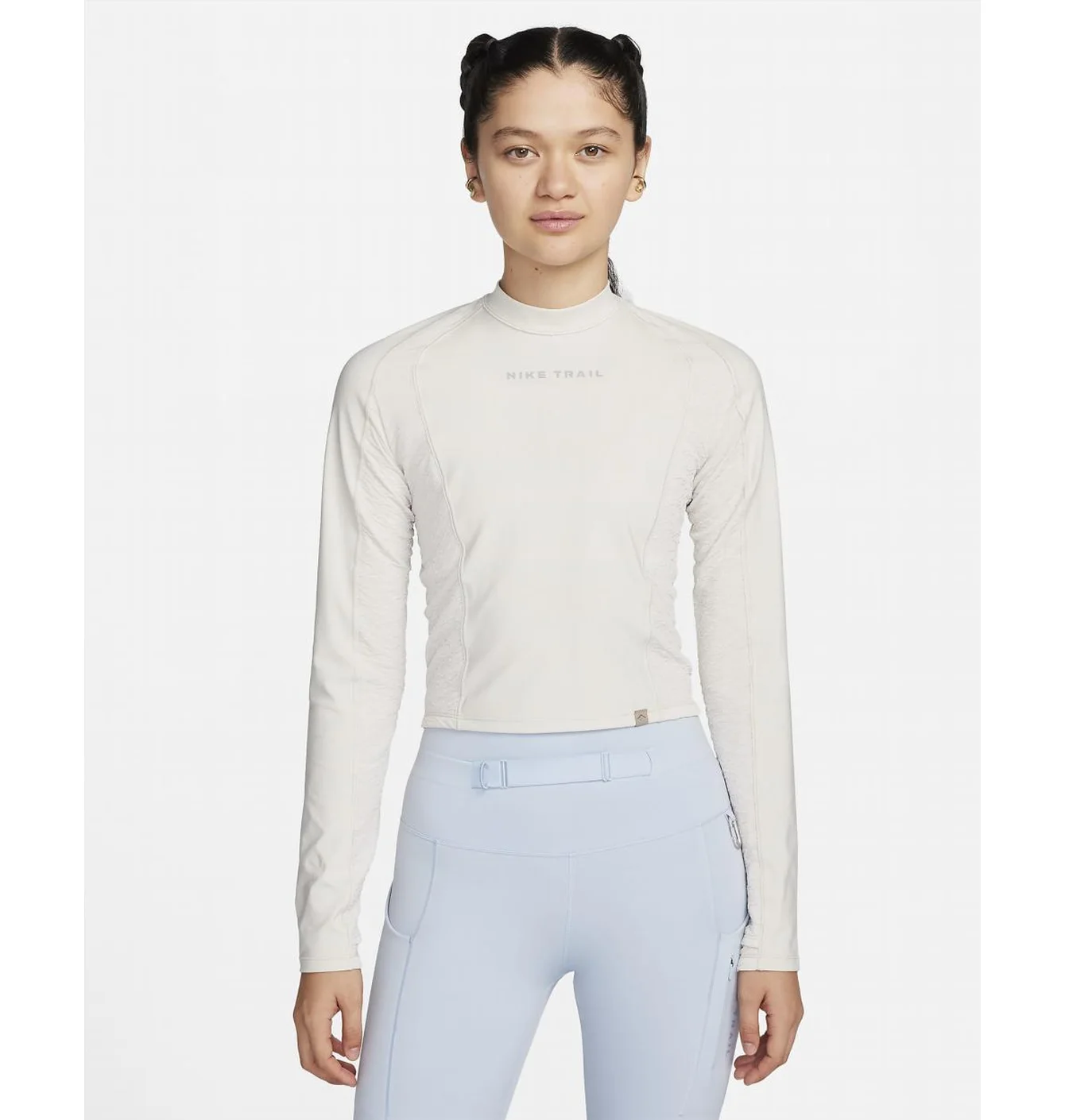 Лонгслів жіночий Nike Dri-Fit Trail Beige FN4706-104