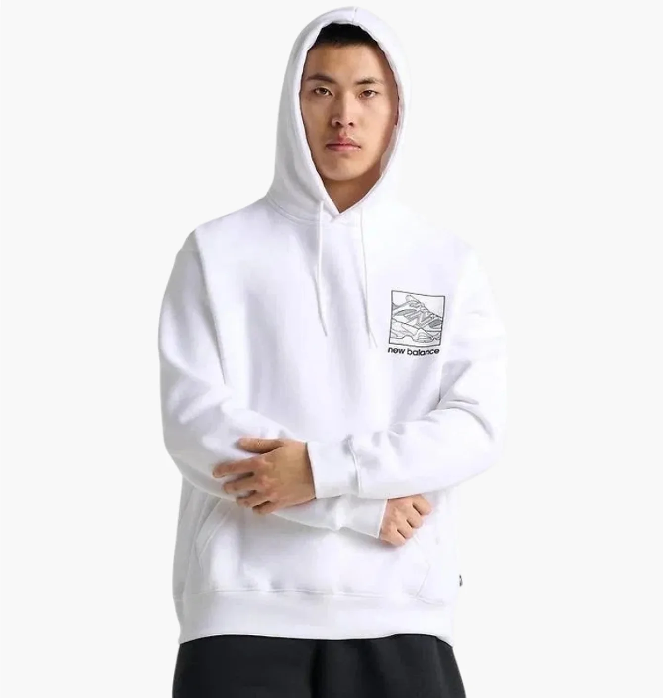 Худі чоловіче New Balance Sketch Graphic White MT51788-100