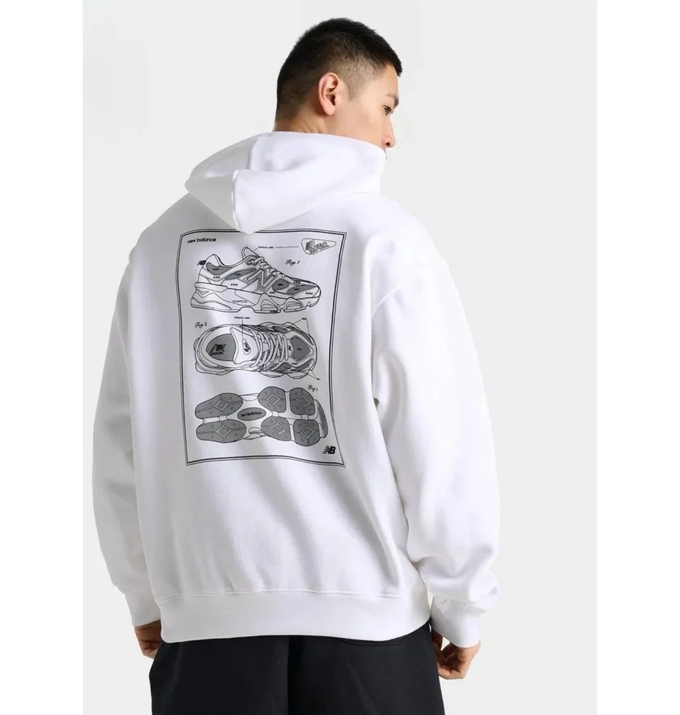 Худі чоловіче New Balance Sketch Graphic White MT51788-100