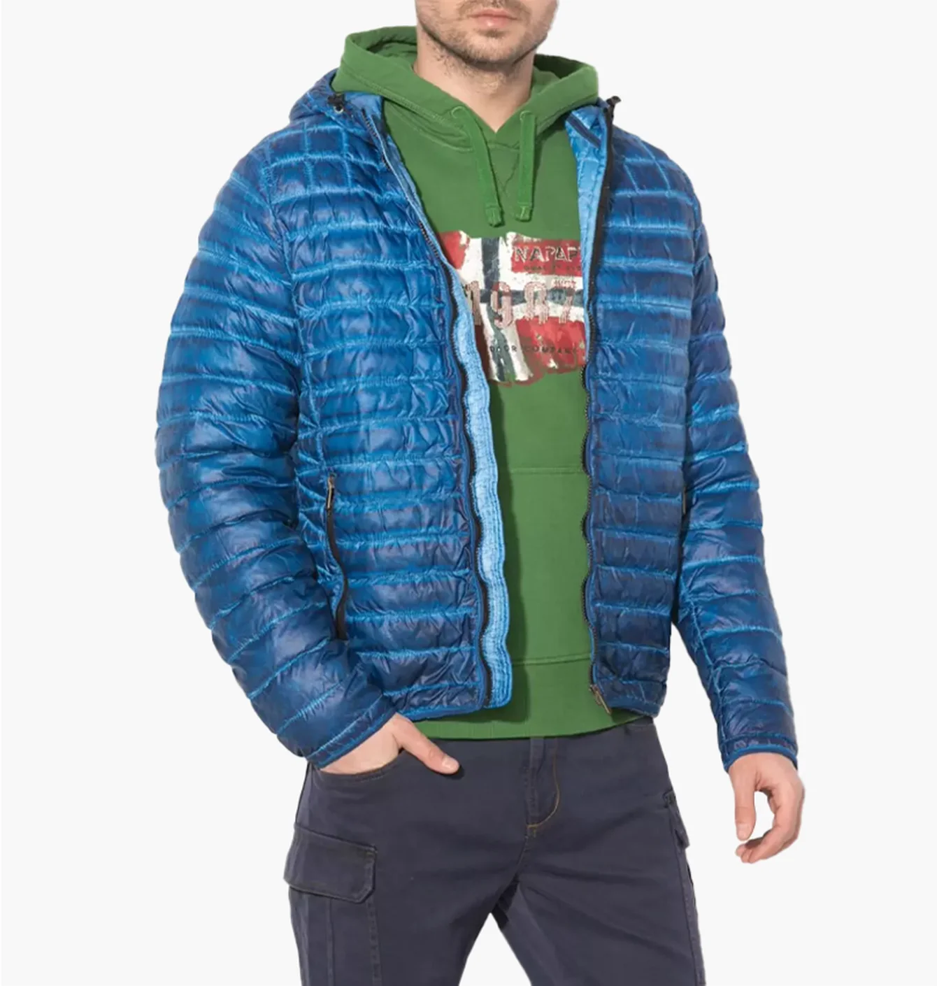 Куртка чоловіча Napapijri Micro Down Jacket Blue N0YF2FB07