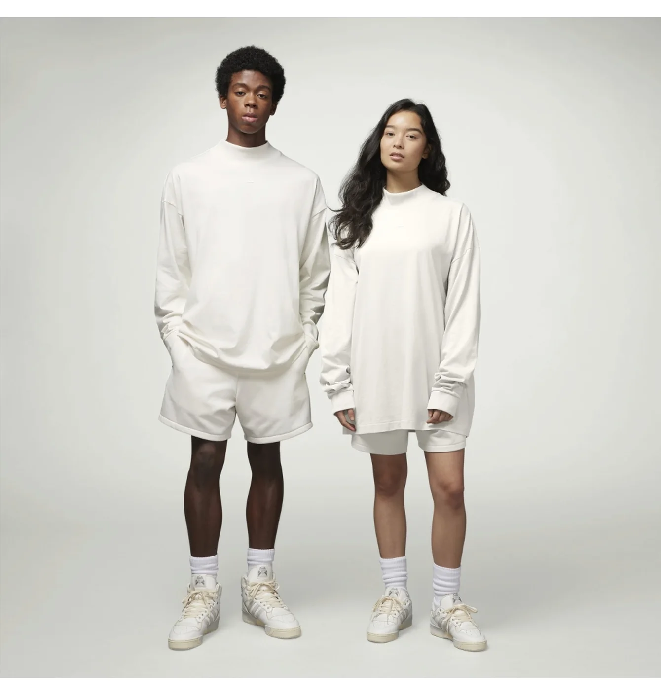 Лонгслів унісекс Adidas Basketball Long Sleeve Tee White Ia3424