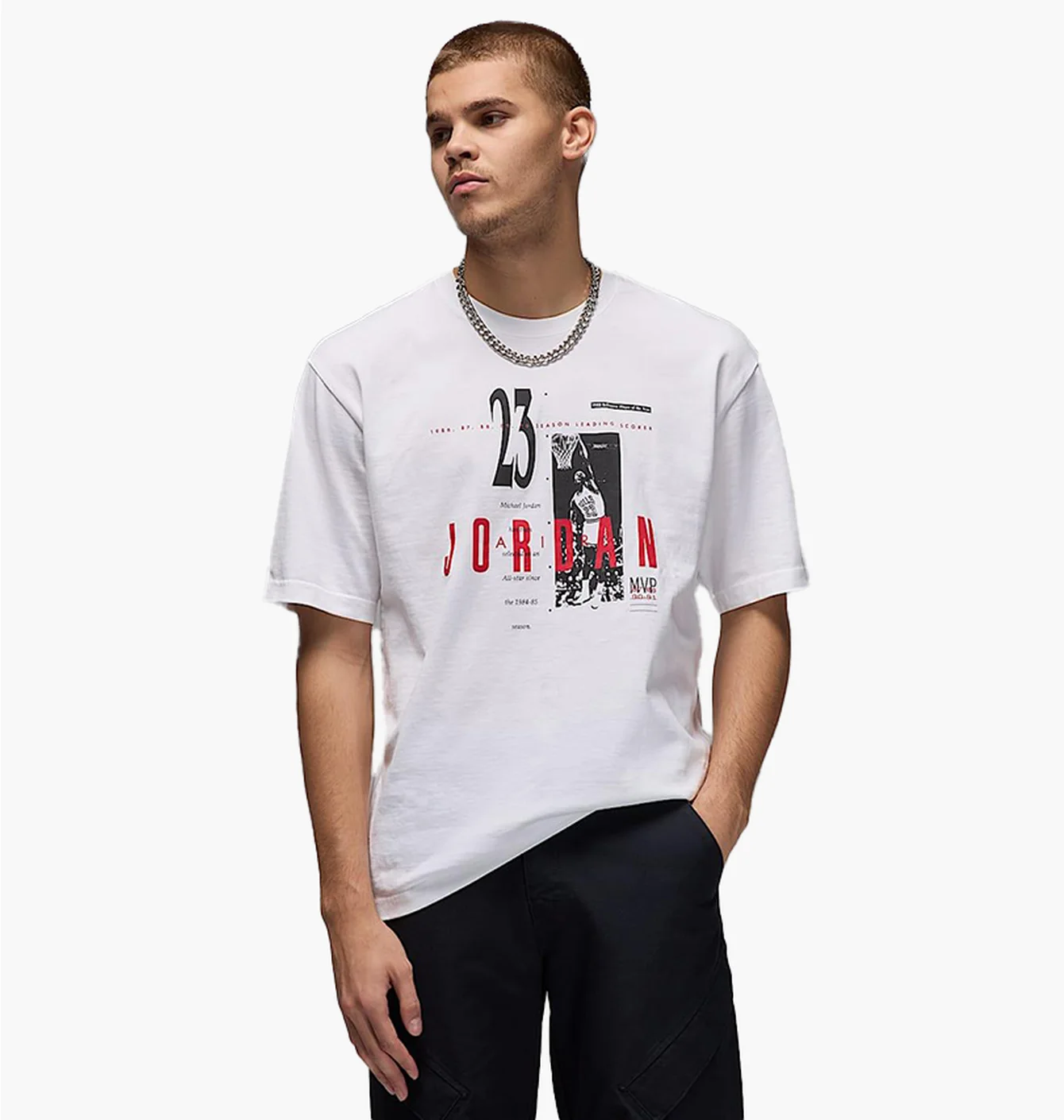 Футболка чоловіча Air Jordan Mreissue Gx Ss Crew White HJ2356-100