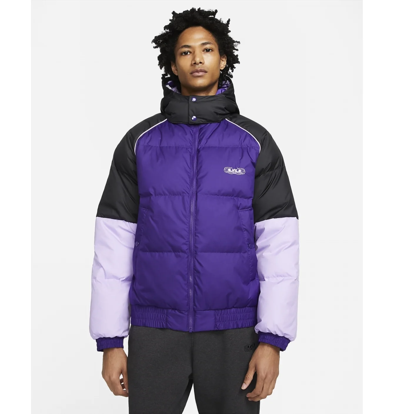 Куртка чоловіча Nike Lebron MenS Down Basketball Jacket Violet/Black DQ6140-547