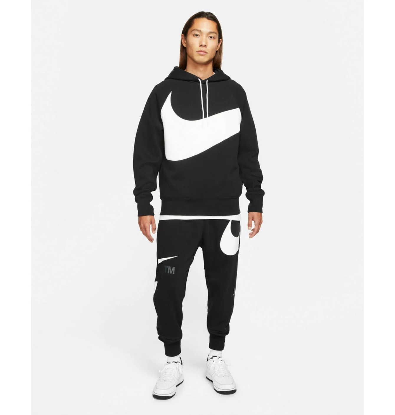 Худі чоловіче Nike Sportswear Swoosh Black Dv8150-010