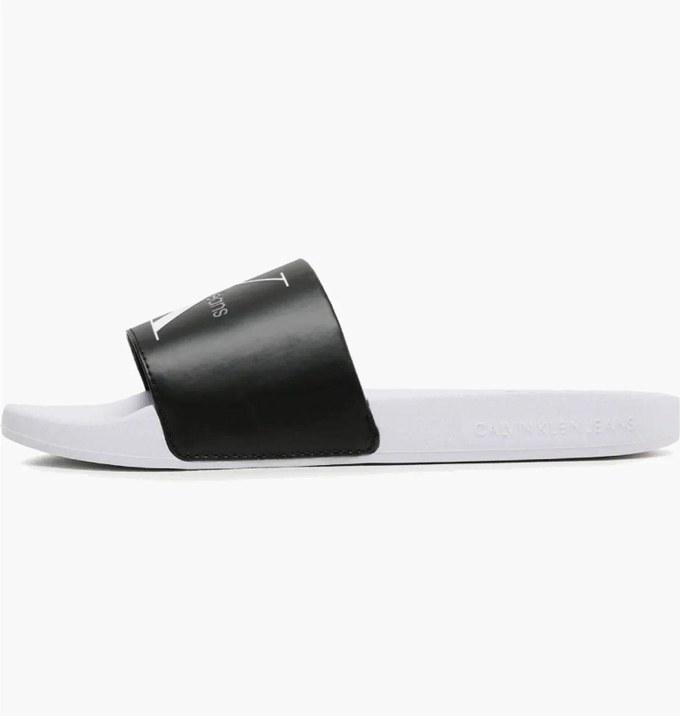 Тапочки жіночі Calvin Klein Jeans Slide Ny Pearl Black/White YW0YW01243-BEH