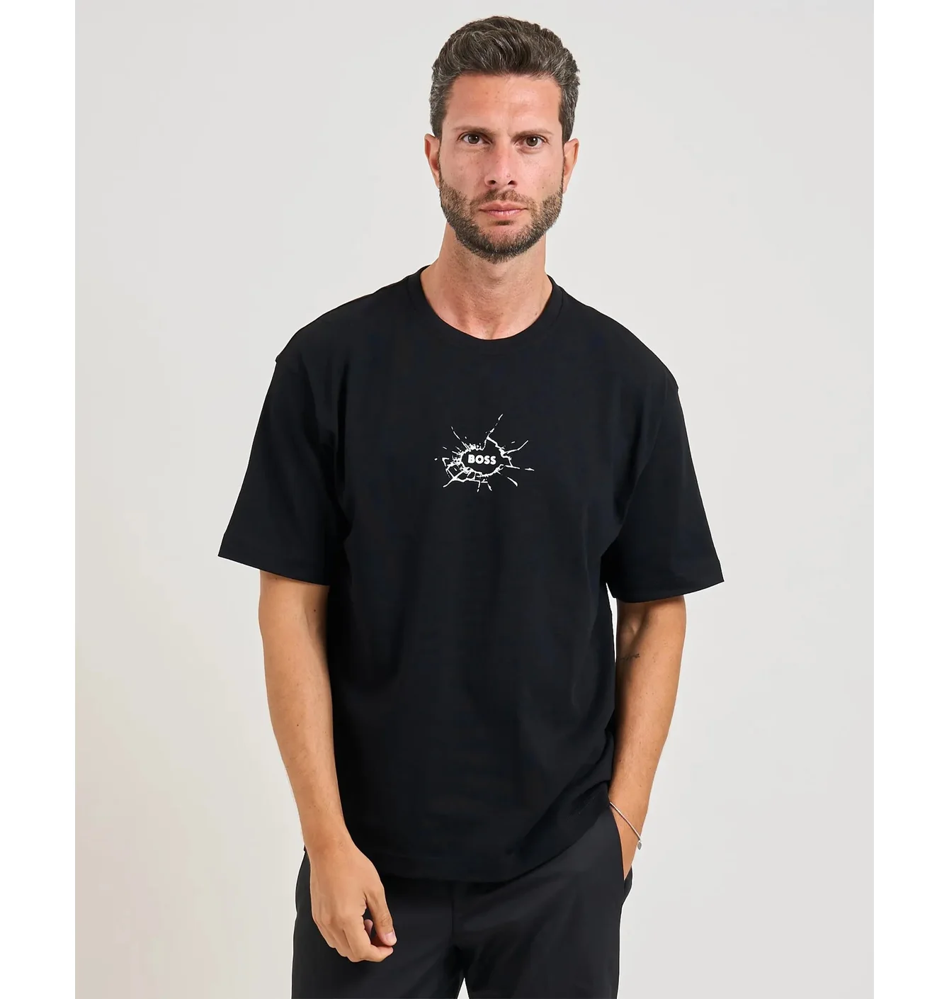 Футболка чоловіча Hugo Boss Te_Voyage Black 50546370-001