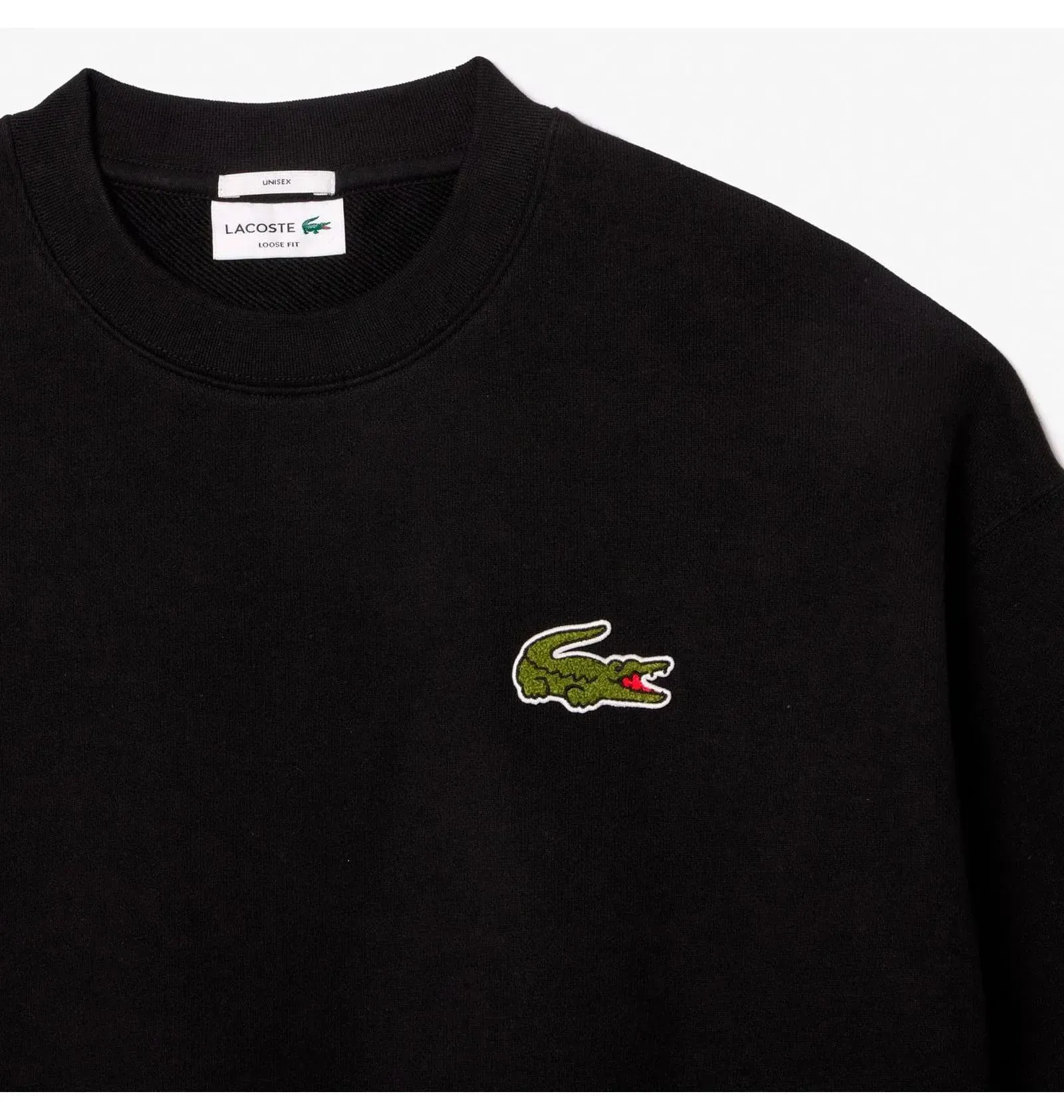 Кофта унісекс Lacoste Loose Fit Badge Black (SH2741.031)