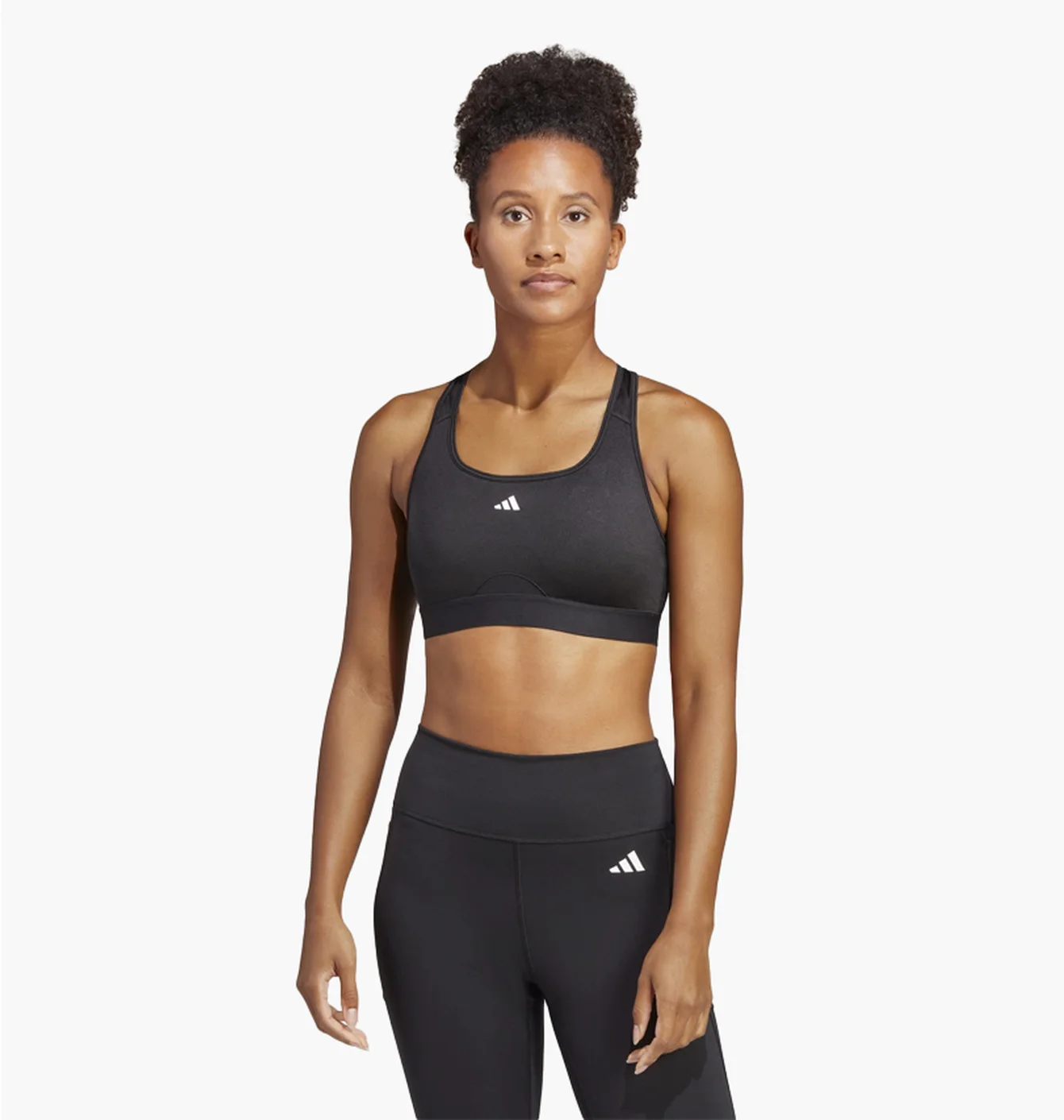 Топ жіночий Adidas Powerreact Training Medium-Support Bra Black HS7448